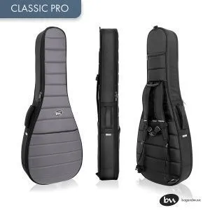 Bagandmusic Classic Pro (серый) Чехол для классической гитары, полужесткий, утепленный.