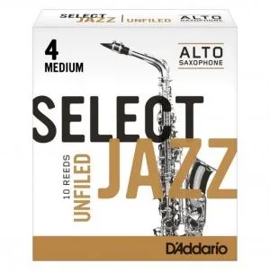 Rico RRS10ASX4M Select Jazz Unfiled Трость для саксофона-альт - 4.0.