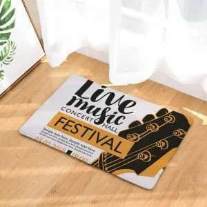 Коврик напольный. Live Music Festival. Полиэстер. Размер 40х60 см.