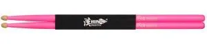 HUN 10101003033 Fluorescent Series 5A Pink Барабанные палочки, деревянный наконечник.
