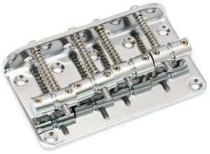 Metallor BB-01-CR Бридж (струнодержатель) для бас-гитары, хром.