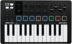 Arturia MiniLab 3 Black Edition MIDI-клавиатура.