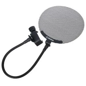 Alctron MA019B Студийная ветрозащита (поп-фильтр) с креплением, металл.