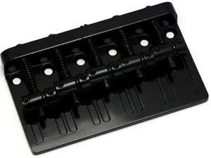 Metallor BB-20-BK Бридж (струнодержатель) для бас-гитары, черный.