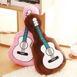 Подушка декоративная Розовая гитара. Размер 45 см.