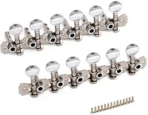 Alice LOD-017A-12 Комплект колковой механики на планке для 12-струнной гитары.