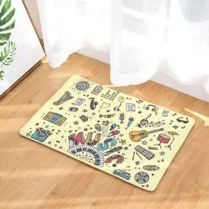 Коврик напольный. Music. 572241370730/19/2 Полиэстер. Размер 40х60 см.