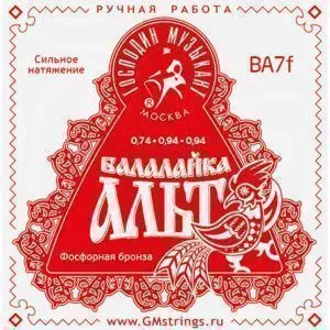 Господин Музыкант BA7F Комплект струн для балалайки-альт.