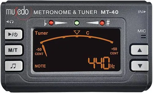 Musedo MT-40 Метроном, хроматический тюнер и тон генератор в одном компактном корпусе.
