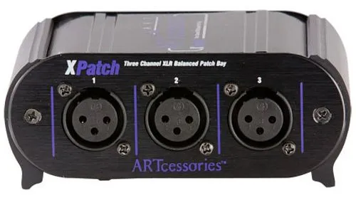 ART Xpatch Патчбэй компактный 3-х канальный с разъемами XLR.