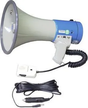 Show ER-66SW Мегафон с ручкой, выносным микрофоном, сиреной и свистком.