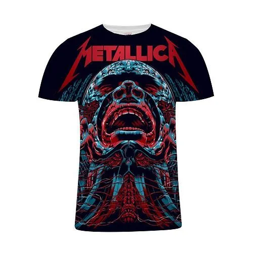 Футболка с принтом Metallica. Размер L.