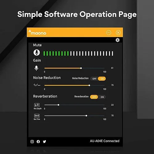 Maono AU-A04E Конденсаторный USB микрофон.