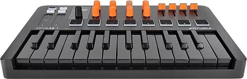 Arturia MiniLab 3 Orange Edition MIDI-клавиатура.