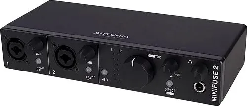 Arturia MiniFuse 2 Black USB аудио интерфейс.