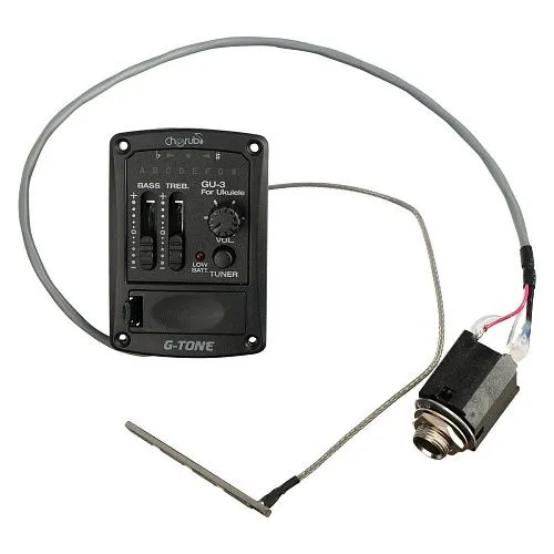 Cherub GU-3 Эквалайзер для укулеле, врезной, двухполосный, с тюнером.