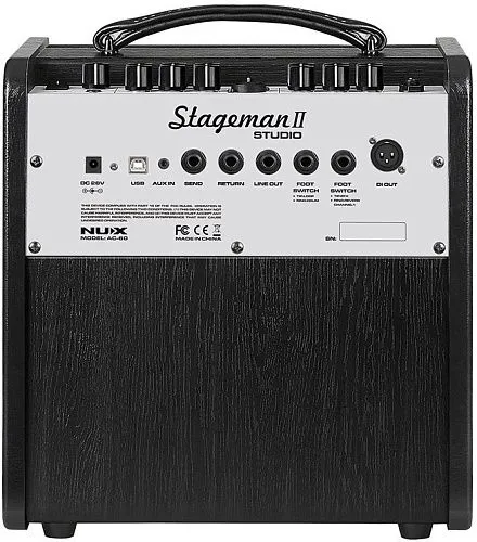 Nux AC-60 Stageman II Комбоусилитель для акустической гитары.