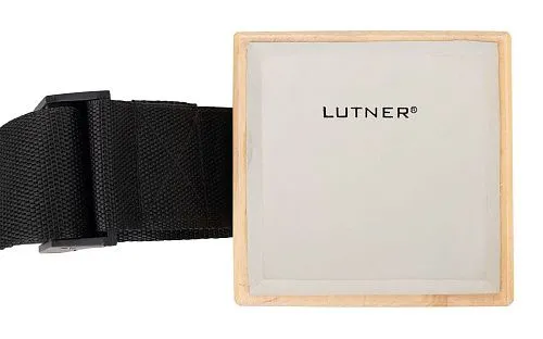 Lutner FS1 Пэд тренировочный на ремне для барабанщика, квадратный, белая резина.