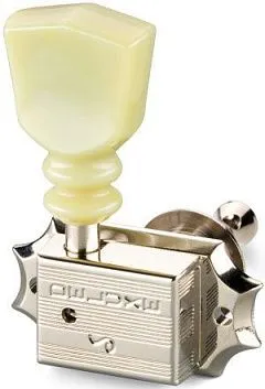 Schaller 10140123.17.36 G-Series Deluxe KeyStone DR Комплект локовые колков для гитары 3+3, никель.