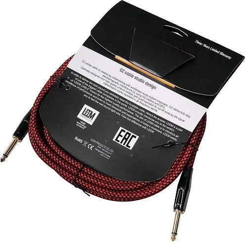 Leem FRS-5(RD/BK) Кабель инструментальный, красный/черный.