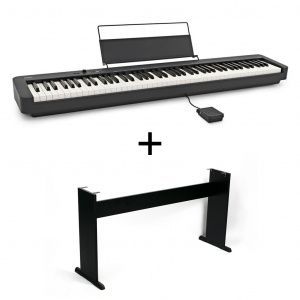 Комплект цифровое пианино + стойка: Casio CDP-S110BK + Lut-C-46B.
