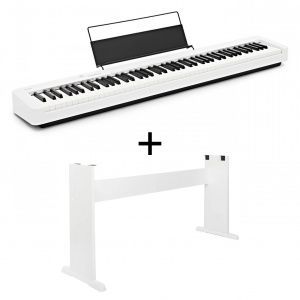 Комплект цифровое пианино + стойка: Casio CDP-S110WE + Lut-C-46W.