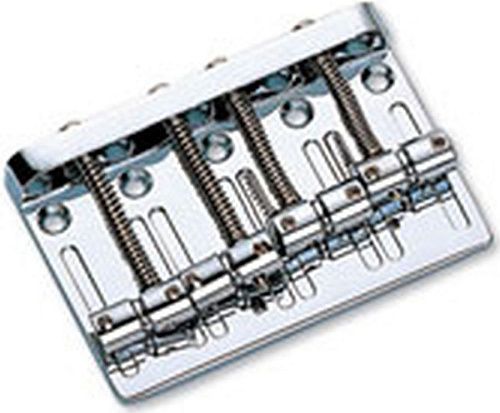 Metallor BB-009-CR Бридж (струнодержатель) для бас-гитары, хром.